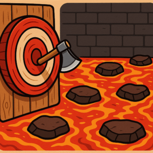 Lava floor + kirvių mėtymo 2 asmenų pramogų terapija